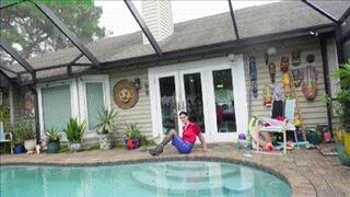 Horny TS slut is ziptied for water bound orgasm fun (MP4 HD 6000kbps)