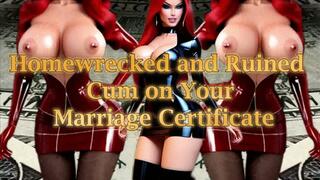 Homewrecked and Ruined Cum on Your Marriage Certificate