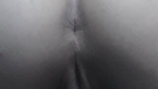 Getting wet while stretching naked!