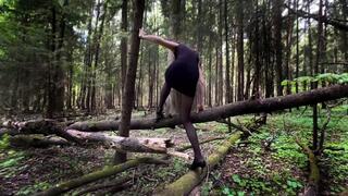 Stiletto High Heels walking in the forest, high heels sinking in ground, high heels losing