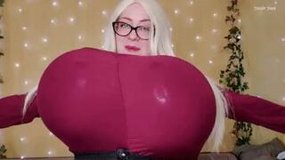 BBW Employee Inflates Tits for Promotion