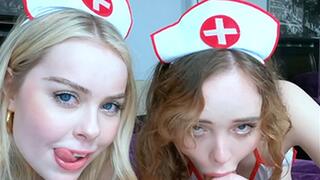 Nurses Aliya Brynn and Haley Spades Take Care of Alex Legend - HD
