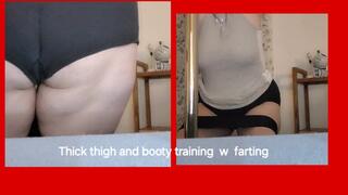 ASMR BBW THIGH RUBBING BOOTY FITNESS AND FARTING