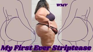 SSBBW Rachel's First Ever Striptease WMV