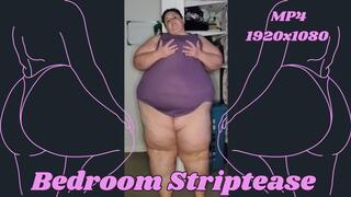 SSBBW Rachel Strips in Her Bedroom for You MP4 1920x1080