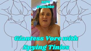 SSBBW Giantess Goddess Rachel Vore with Spying Tinies MP4 640x360