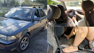 Tanya and Rosy find the keys to the car, but don't know how to drive