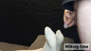 Shoot Your Thick Load On My Socks X2!