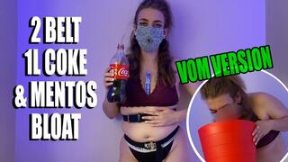 2 Belt 1L Coke & Mentos Belly Bloat PUKE VERSION WMV