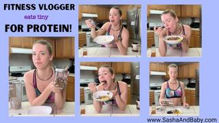 Fitness Vlogger Mukbang Finds and Eats Tiny Man in Yogurt