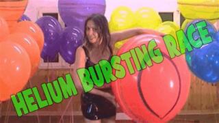 Helium balloons bursting race edited version