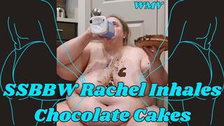 SSBBW Rachel Becomes a Feedee To Inhale Two Chocolate Cakes WMV