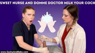 Sweet Nurse and Domme Doctor Milk Your Cock POV Handjob Cum Blast