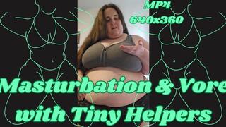 Giantess Goddess Rachel Masturbates with 4 Tiny Helpers MP4 640x360