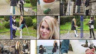 Jade LLWC Crutching and Voguing in the Park and by the Pier