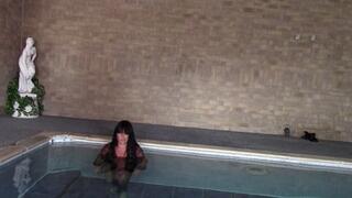 Raven Is Dripping Wet In Sexy Sheer See-Through Shirt!!! - MP4