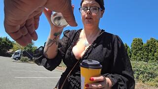 Teacher Nancy Sweaty Black Dicks Car Fuck!