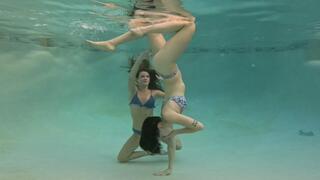 Swimming with Nathalia and Nicole