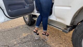 Mia Soles Walking on extreme 8 inch heels