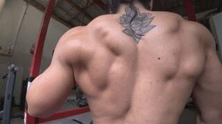 SPARTAN MISTRESS :BRUTAL BACK WORKOUT TOPLESS