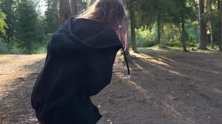 Emma has painful periods and goes to the toilet outdoors - part 33