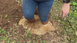 Brown Leather riding muds royally messy!