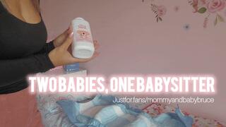 Two Diaper Boys and One Babysitter