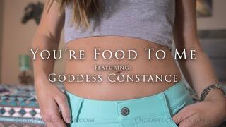 You're Food To Me - Featuring Goddess Constance - HD