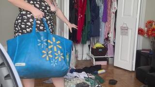 Vlog by BBW Milf Laura Leslie with Big Tits BTS Dildo Fuck