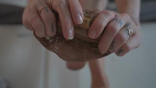 Tiny Slave Toy - Living in my nylon socks pantyhose 4k