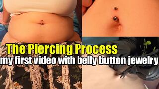 How I did a navel piercing! And also my first belly masturbation after that! (720p)