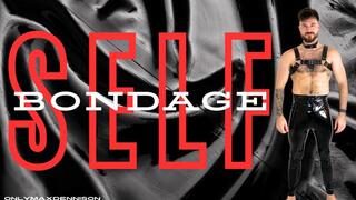 Latex self bondage orgasm