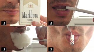 Smoking Marlboro Gold 100s USA