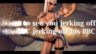 I want to see you jerking off to a BBC jerking off his BBC