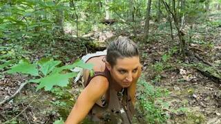 DaceyBelle & Lora Cross Lesbian Feral Forest Girls in tattered clothing