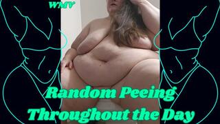 SSBBW Rachel Tries to Squat and Pee and Fails WMV