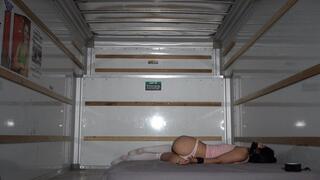 Hot Model Tird Up & Face Fucked In The Back Of A U-Haul