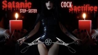 Satanic Step-Sister Cock Sacrifice
