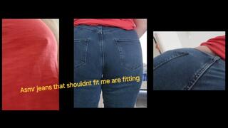 ASMR JEANS THAT SHOULD NOT BE FITTING ME ARE FITTING
