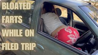 Tummy Hurts So I Fart In The Car On A Field