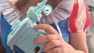 pop big black inflatable whale