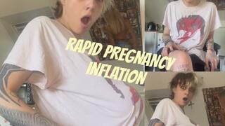 SKINNY GOTH HUGE BELLY RAPID PREGNANCY AT THE DOCTORS OFFICE