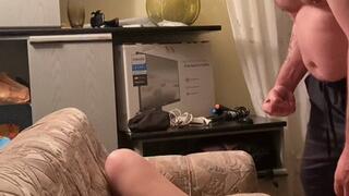 Fingering, squirting and blowjob with cumshot in mouth