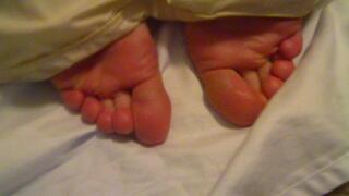 Malefootflava hot new model LJSlim Under-the-Cover Long Toes Foot Tease