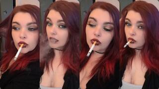 Smoking while doing my hair