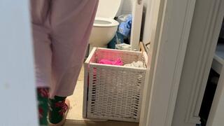 Spying for pee stepmom compilation