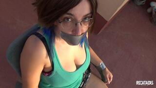 Lady Susurro, surprised on the rooftop! (1080p)