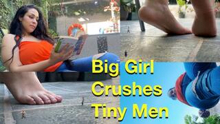 Big Girl Crushes Tiny Men 4K - Giantess Barbara
