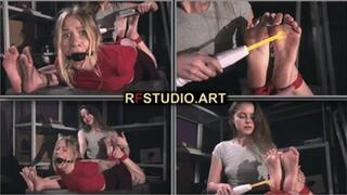 Olivia Gets Tickled by Leya - Hogtied, Ballgagged, and Electric Play on Her Soles (UHD 4K MP4)