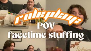 POV Vacation FaceTime Stuffing with ravenous remy